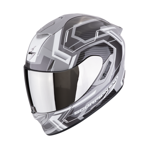 Casco Scorpion Integral Exo-1400 Evo Ii Air Linart Gris-Blanco