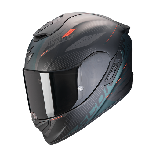 Casco Scorpion Integral Exo-1400 Evo Ii Air Luma Negro Mate-Verde