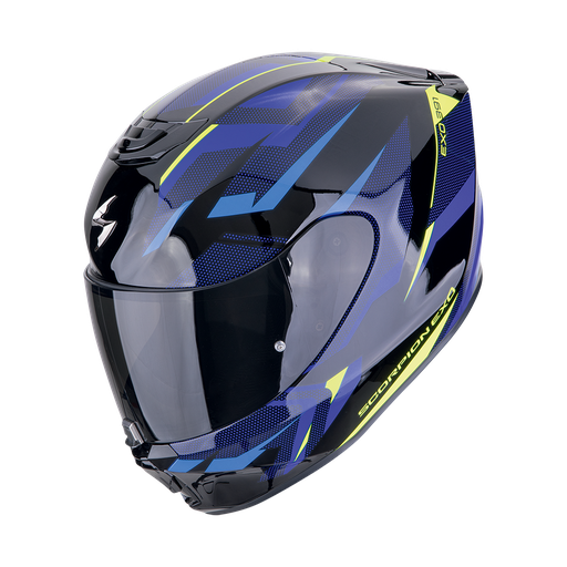 Casco Scorpion Integral Exo-391 Aaxo Negro-Azul