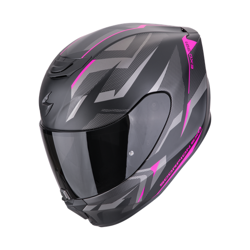 Casco Scorpion Integral Exo-391 Aaxo Negro Mate-Rosa