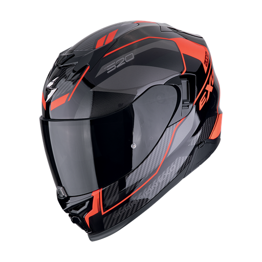 Casco Scorpion Integral Exo-520 Evo Air Lena Negro-Rojo