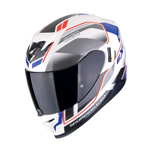 Casco Scorpion Integral Exo-520 Evo Air Lena Blanco Perla-Azul
