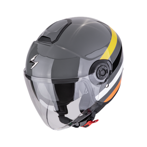 Casco Scorpion Jet Exo-City Ii Bee Gris-Amarillo-Negro