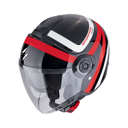 Casco Scorpion Jet Exo-City Ii Riva Negro-Rojo