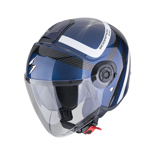 Casco Scorpion Jet Exo-City Ii Riva Azul-Negro