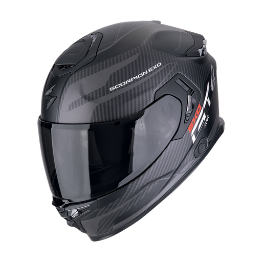 Casco Scorpion Integral Exo-Gt Sp Air Flex Negro Mate-Plata