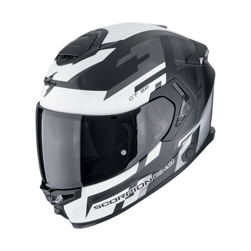 Casco Scorpion Integral Exo-Gt Sp Air Tornado Negro Mate-Plata