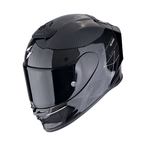 Casco Scorpion Integral Exo-R1 Evo Onyx Carbon Air Cynergy Negro-Blanco