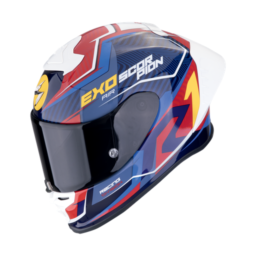 Casco Scorpion Integral Exo-R1 Evo Ii Air Coup Azul-Rojo-Amarillo