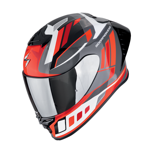 Casco Scorpion Integral Exo-R1 Evo Ii Air Vital Gris-Blanco-Rojo