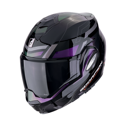 Casco Scorpion Modular Exo-Tech Evo Conquer Camaleón negro