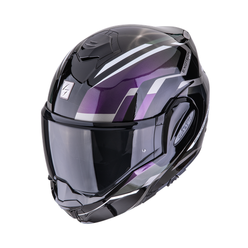 Casco Scorpion Modular Exo-Tech Evo Furio Camaleón negro