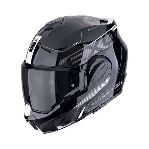 Casco Scorpion Modular Exo-Tech Evo Traveller Negro-Blanco