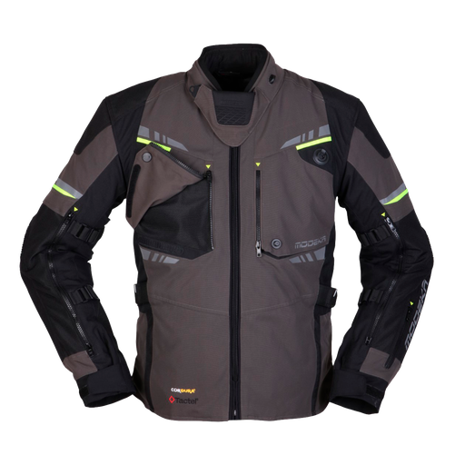 Modeka Taran Jacket Bw/Dk.Grey/Yellow