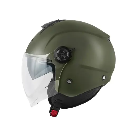 Casco Jet Kappa KV60 basic verde mate