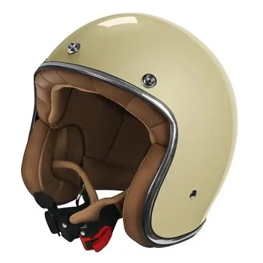 Casco Jet Stormer Quartz Beige brillo