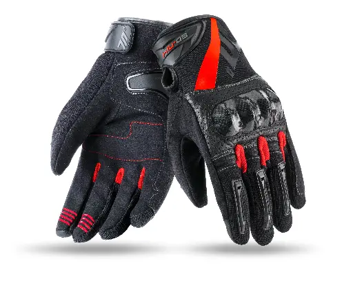 Guante Seventy Degrees Sd-N14 Verano Naked Hombre Negro/Rojo