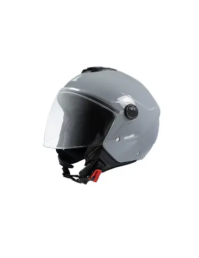 Casco Jet Unik Vertex DV con gafa gris nardo