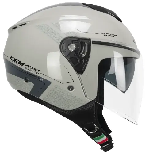 Casco jet CGM 126G IPER City Bigio