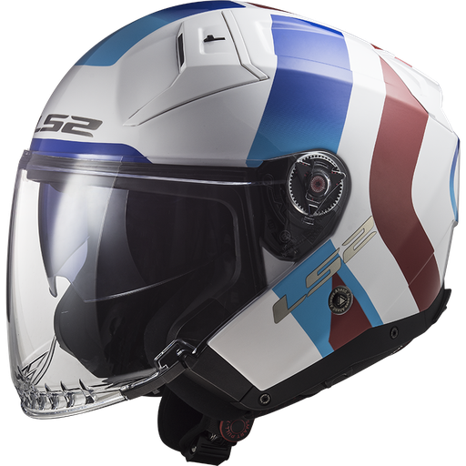 Casco LS2 OF603 INFINITY II SPECIAL blanco azul