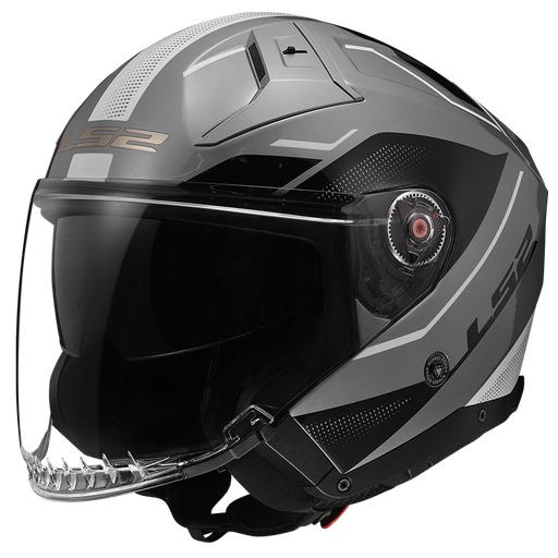 Casco LS2 OF603 INFINITY II VEYRON gris blanco