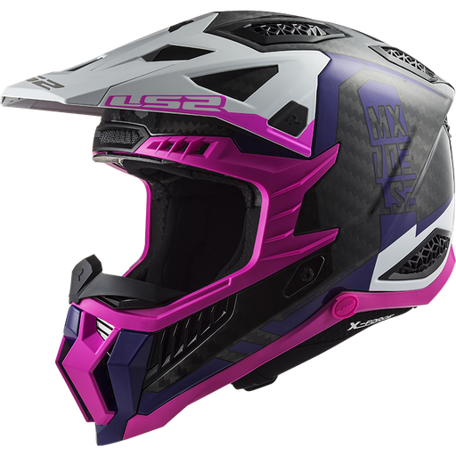 Casco LS2 MX703 C XFORCE VICTORY fluor rosa violeta
