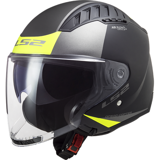 Casco LS2 OF600 COPTER II URBANE negro mate amarillo