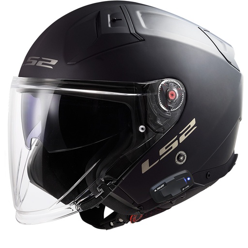 Casco LS2 OF603 INFINITY II negro mate con LS2-04X UCS
