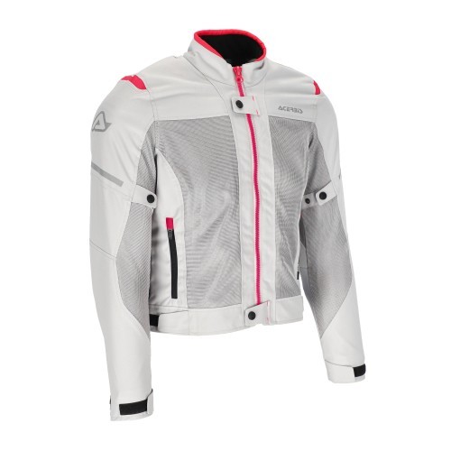 Chaqueta Acerbis Ramsey My Vented 2.0 Lady gris y rosa