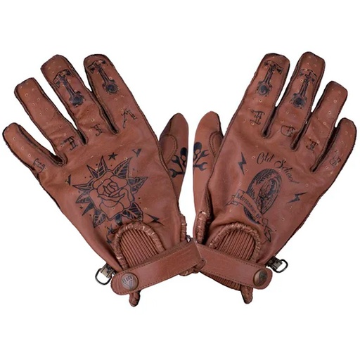GLOVES SECOND SKIN MAN TATTOO II BROWN