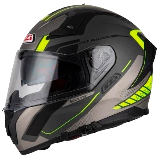 [GO RIDER STREAM MOTION ANTRACITE&BLACK&YELLOW MATT] GO RIDER STREAM MOTION ANTRACITE&BLACK&YELLOW MATT